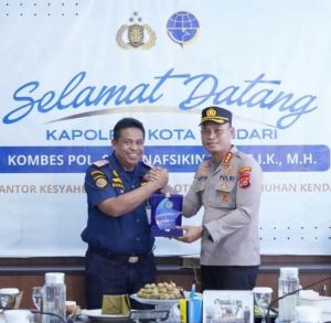 Kapolresta Kendari Jalin Silaturahmi dengan KSOP, Perkuat Sinergi Keamanan