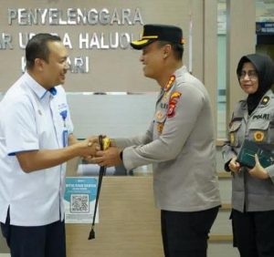 Silaturahmi ke Bandara Haluoleo, Kapolresta Kendari Dorong Sinergi Lintas Instansi
